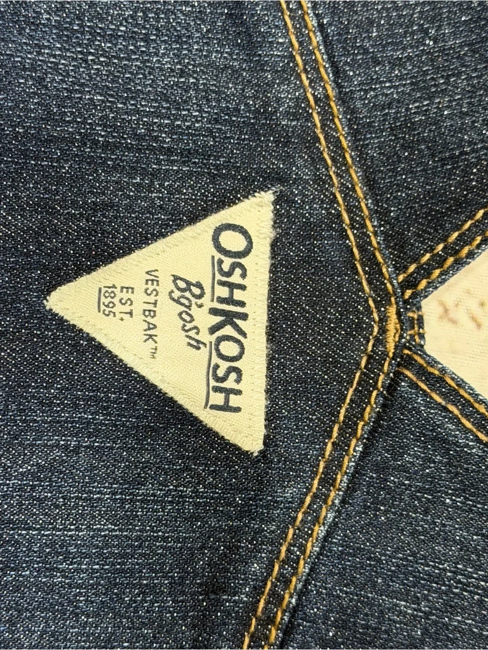 Oshkosh B'Gosh Blue Denim Overalls Size 24 Months New Kid Jeans